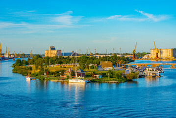 Naklejka premium Grodzka island in Szczecin, Poland