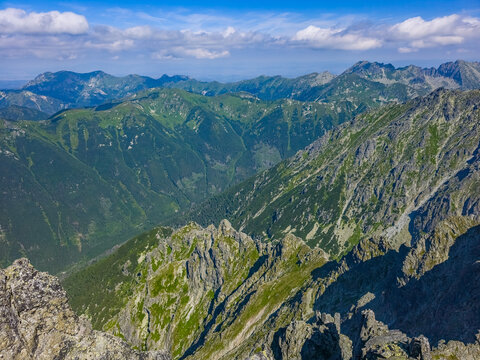 Koprova Dolina viewed from Krivan peak in Slovakia