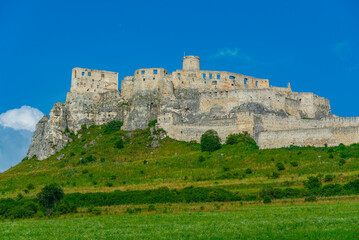 Fototapeta premium Spis castle during a sunny day, Slovakia