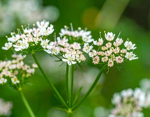 Close-up of delicate white flowers