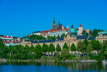Obraz premium Straka academy and Prague castle in Prague, Czech republic