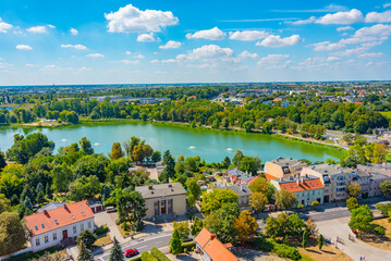 Jelonek lake in Gniezno, Poland © dudlajzov