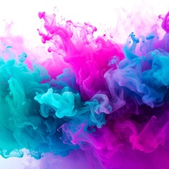 Fototapeta premium Abstract ink explosion in vibrant colors