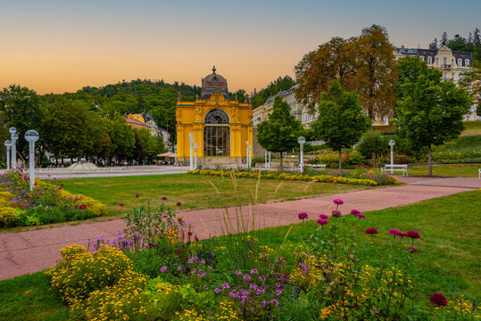 Maxim Gorkij colonnade in Marianske lazne, Czech republic