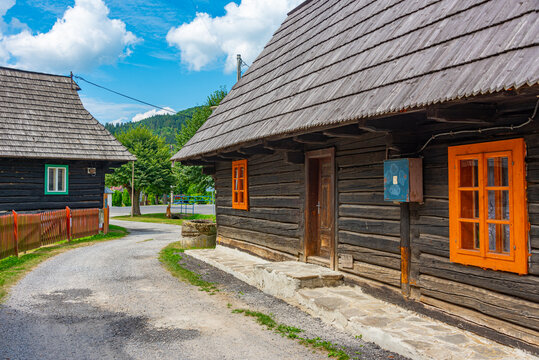Traditional folk architecture in Podbiel, Slovakia