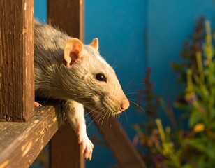 Obraz premium Close-up of a rat outdoors