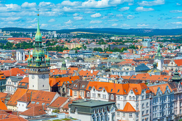 Obraz premium Skyline of the old town of Brno, Czech republic