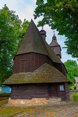 Fototapeta premium st. francis of assisi church in Hervartov, Slovakia