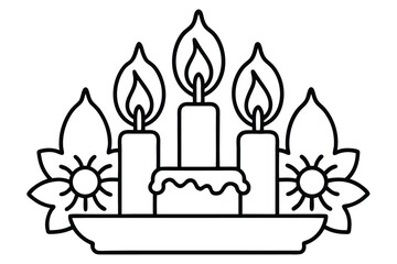 christmas-eve-fireplace-with-candles-bundle-vector