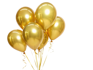 golden party balloons