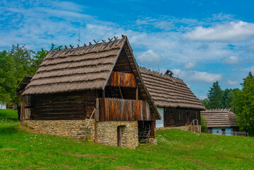 Obraz premium Open-air museum SNM - Museum of Ukrainian Culture in Svidnik, Sl