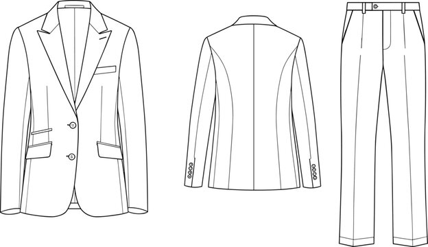Autocad Suit Pattern Suit Pants Back View Images – Browse 109,654 Stock Photos, Vectors, and ...