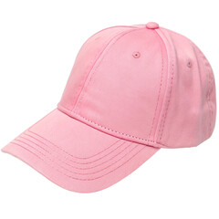 pink baseball cap isolated, cut-out 