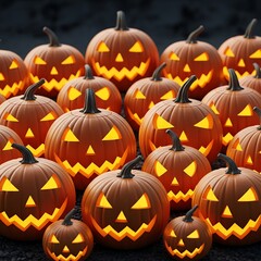 Halloween jack-o'-lanterns