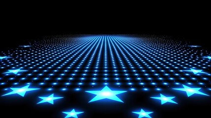 Starry Tech Stage Background (Event Stage & Tech Celebration)