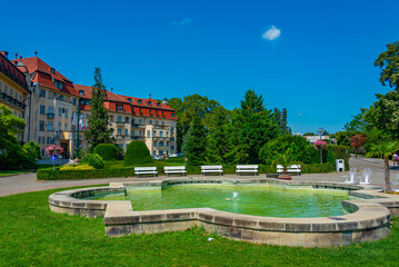 Obraz premium Summer day at Piestany spa in Slovakia