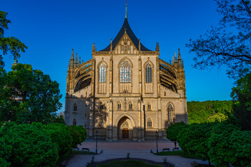 Obraz premium St Barbara's Cathedral in Kutna Hora, Czech republic