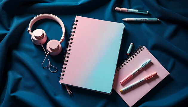 notebook and stethoscope