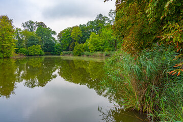 Obraz premium Park at Krasiczyn castle in Poland