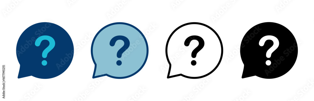 Poster question icon vector isolated on white background. question mark sign. help icon. faq