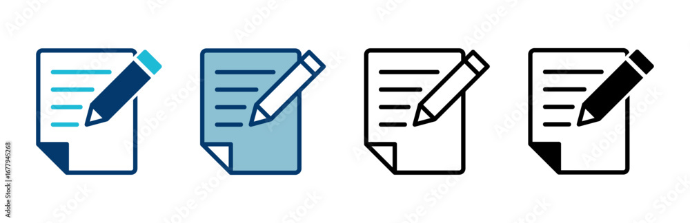 Aufkleber note icon vector isolated on white background. taking note icon vector. edit line icon. document wri