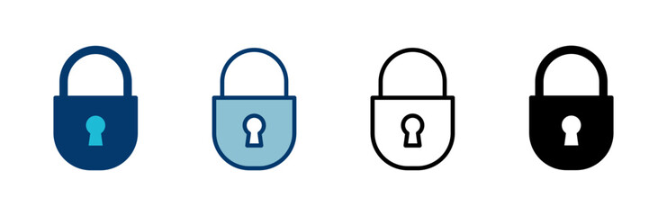 Lock icon vector isolated on white background. Encryption icon. Security symbol. Secure. Private