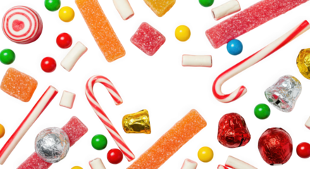 A Colorful Assortment of Sweet Treats and Festive Holiday Candies