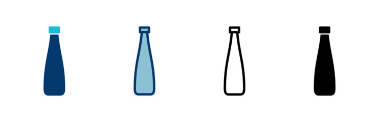 Bottle icon vector isolated on white background. Bottle vector icon