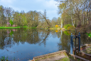 Obraz premium Pszczyna castle park in Poland