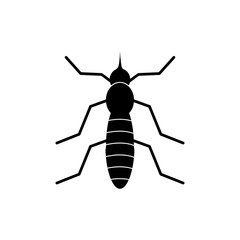 malaria icon vector simple flat black illustration for web and app..eps