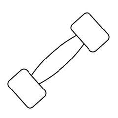 Dumbbell Line Icon of Fitness & Sport Activity Icon Set