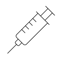 Syringe Line Icon of Pet Care & Animal Icon Set