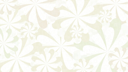 可愛らしい白い花が並ぶシンプルで爽やかな壁紙イラスト