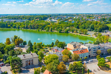 Jelonek lake in Gniezno, Poland © dudlajzov
