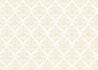 Elegant Rococo Pattern Seamless Background
