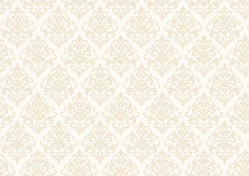 Elegant Rococo Pattern Seamless Background

