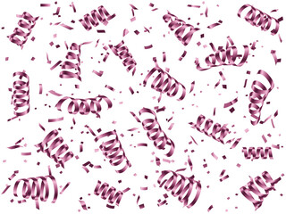 テープ吹雪、ねじれ、3ピンク