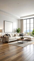 Fototapeta premium Modern living room with a view