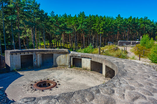 Bunkry Bl??chera military installation in Polish town Ustka