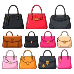 Colorful handbag designs