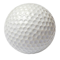 white golf ball isolated, cut-out 