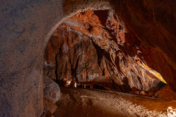 Interior of Domica cave in Slovakia