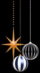 3D素材_クリスマスオーナメント