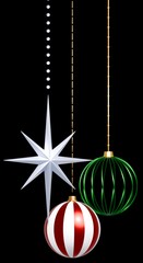 3D素材_クリスマスオーナメント