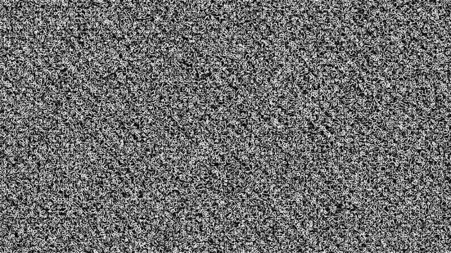 greyscale monochrome hearth beating pattern of zoom in out movement of abstract noodle texture background animation