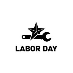 Obraz premium star logo design for labor day