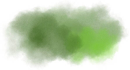 green Watercolor Abstract Blob with Blank Space