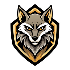 Compact Animal Emblem with Stylized Fur and Stealth-Inspired Minimalism