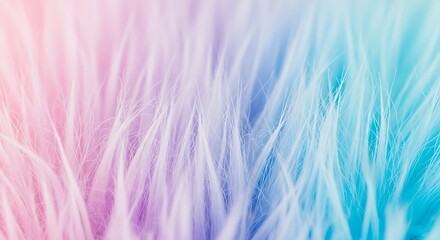 Obraz premium Close up of fluffy pastel colored strands