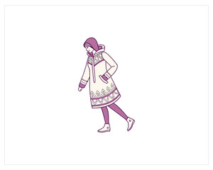 winter dress vector Free SVG Download